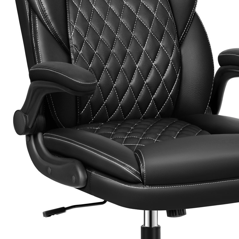 マア・サラーマ Latitude Run® Marama Ergonomic Leather Office Chair with Flip-Up